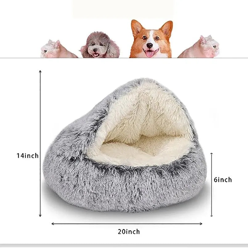 Soft Plush Cat Bed