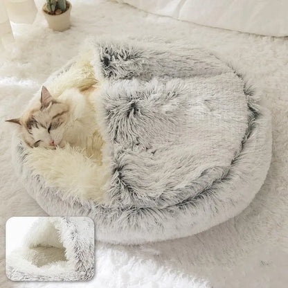 Soft Plush Cat Bed