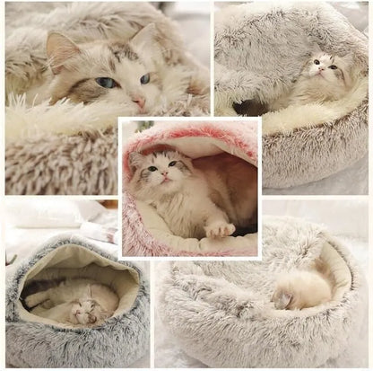 Soft Plush Cat Bed